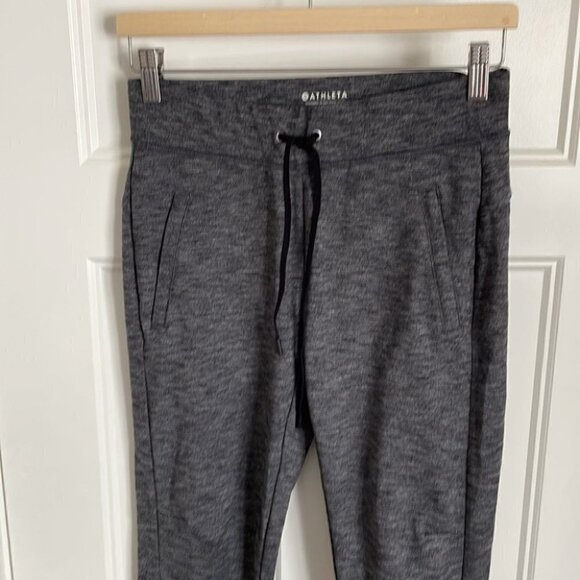 ATHLETA heathered grey jogger pants workout casual comfort pants sz xs - Picture 2 of 7